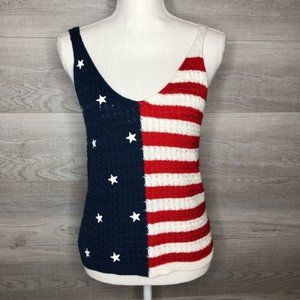 NWT Moon & Madison American Flag Top Large